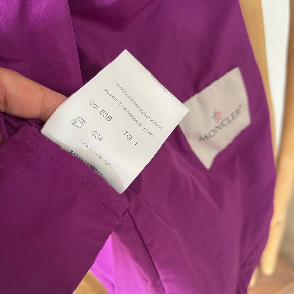 MONTCLER Alexandrite purple hooded windbreaker - Picture 11 of 16